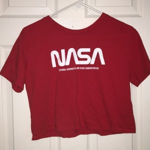 NASA cropped t-shirt